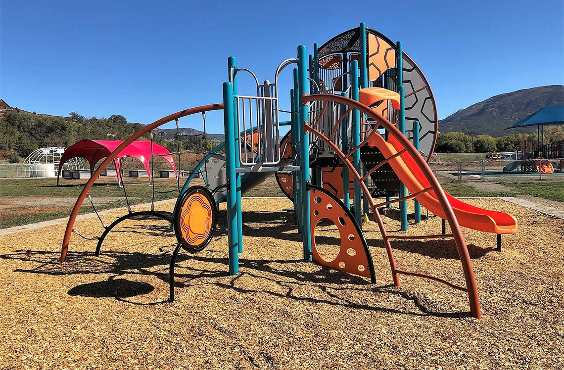 Paonia K-12 School arch playground in Paonia Colorado